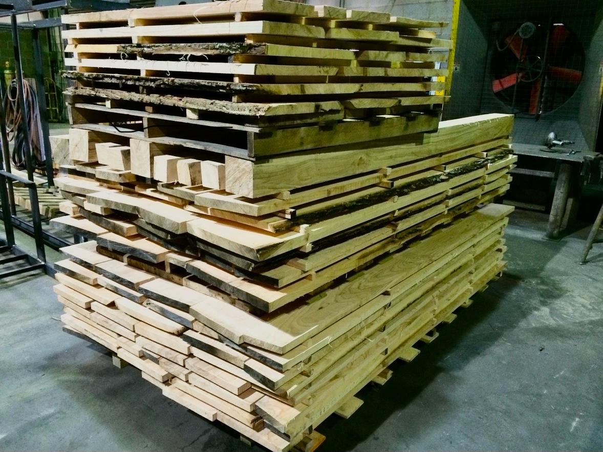 Photo of stacked wood